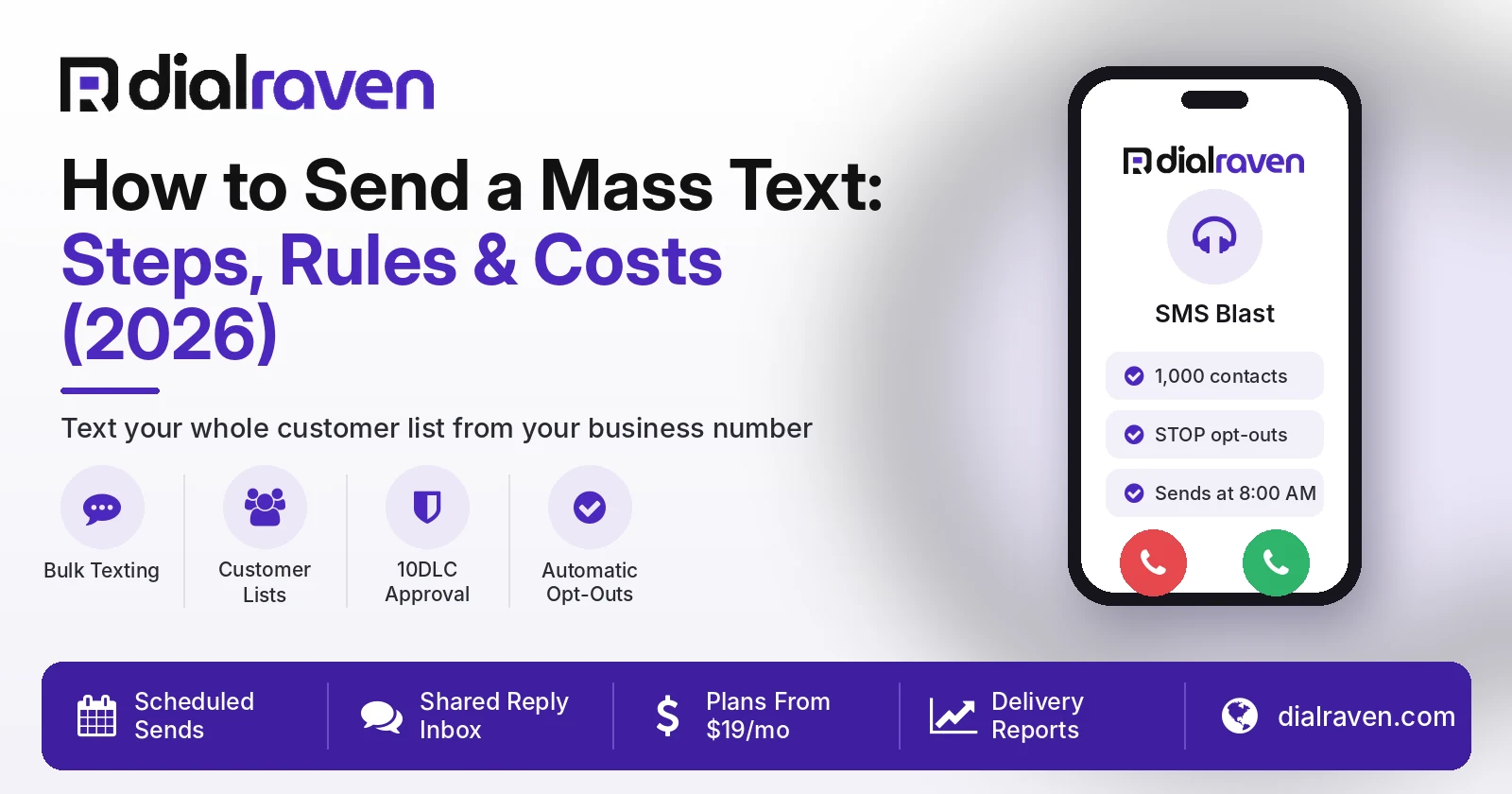 How to Send a Mass Text to Customers: Steps, Rules and 2026 Costs