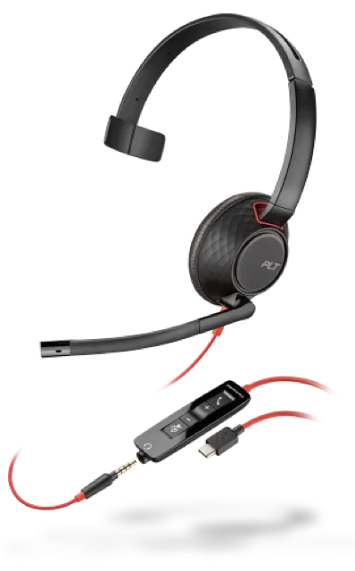 HP Poly Blackwire C5210 Corded Mono Headset (USB C)