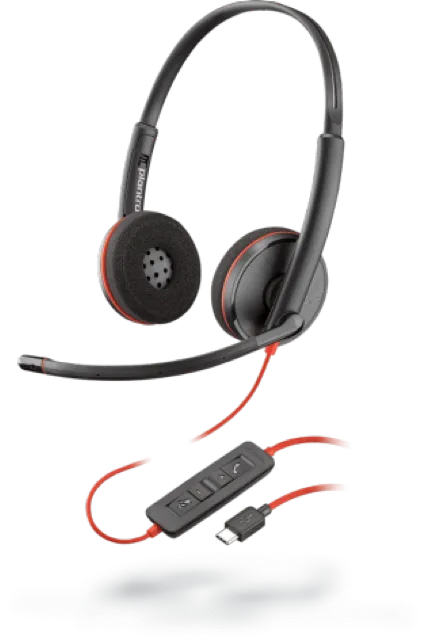 HP Poly Blackwire C3220 Corded UC Binaural Headset (USB C)