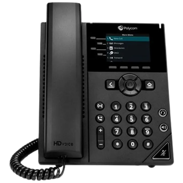 HP Poly VVX250 4 Line PoE IP Desk Phone