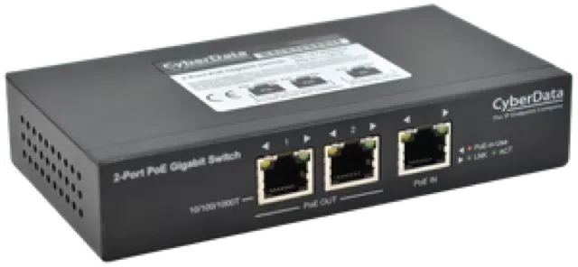 CyberData 011187 2 Port PoE Gigabit Switch