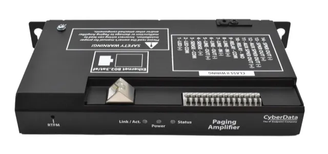 CyberData 011324 SIP Paging Amplifier