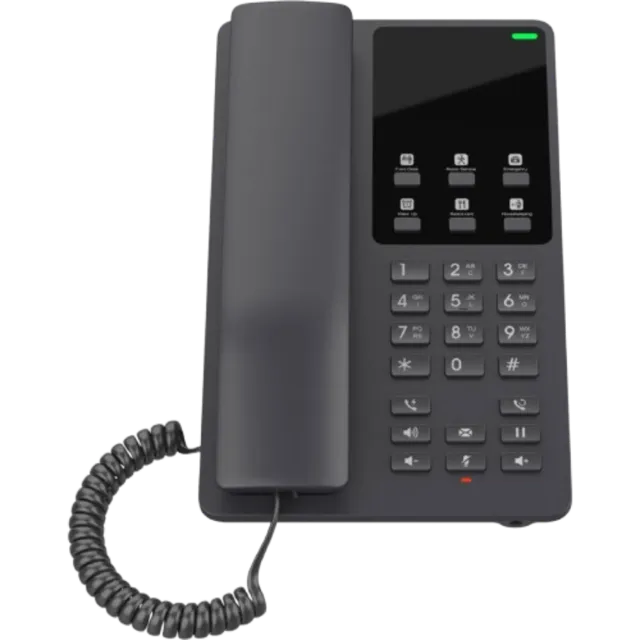 Grandstream GHP621 Compact Hotel Phone (Black)