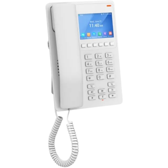 Grandstream GHP630 Compact Hotel Phone w/ Color LCD (White)