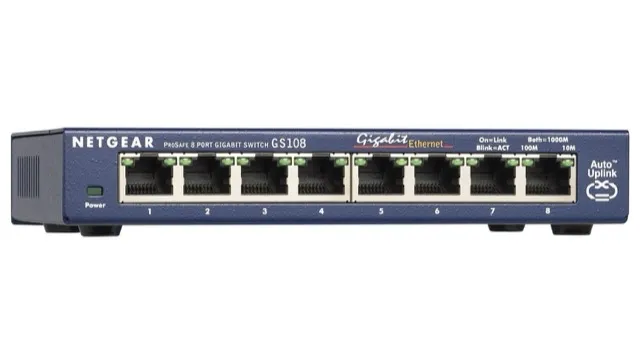 Netgear GS108 ProSAFE 8 Port Gigabit Desktop Switch