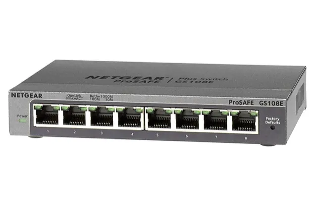 Netgear GS108E 8 Port GigaBit Plus Switch