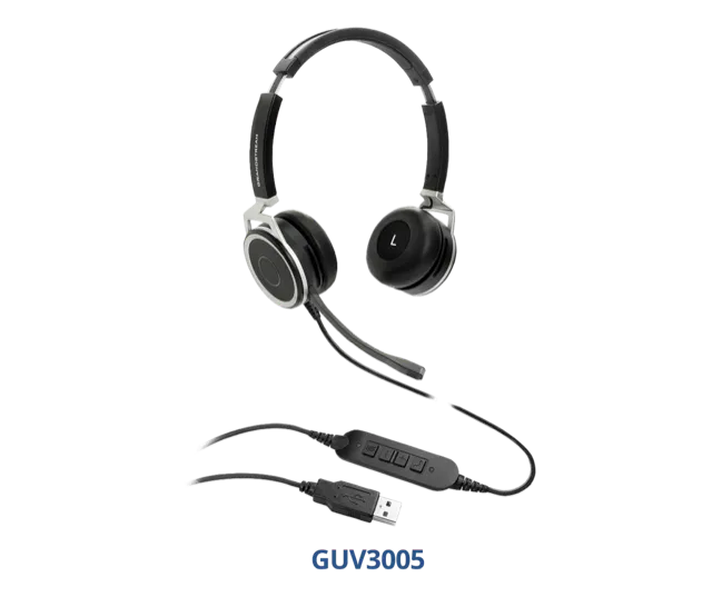 Grandstream GUV3005 HD USB Headsets w/ Noise Canceling Mic