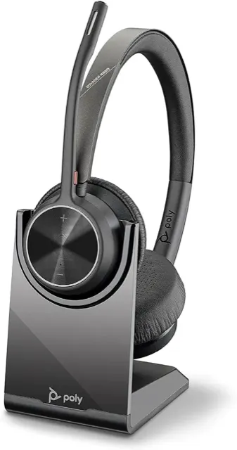 HP Poly Voyager 4320 Dual UC/Teams Headset w/ Charging Base USB A