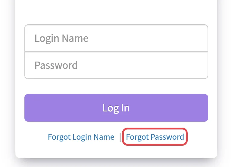 The sign-in page with the Forgot Password link highlighted
